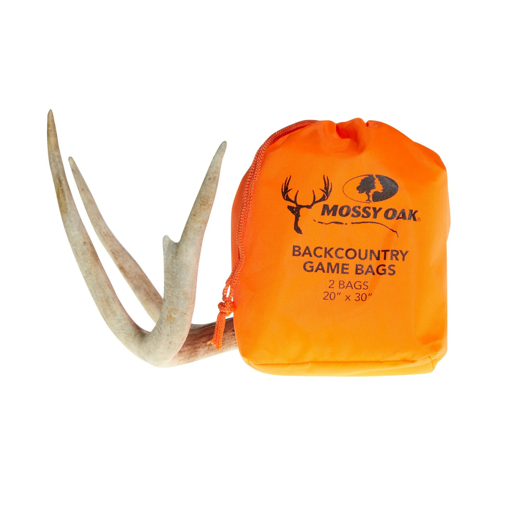 Mossy Oak Backcountry Game Meat Bags, 2-Pack, 20" X 30", White, Polyester,