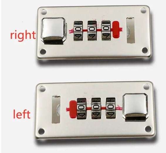 Luggage combination lock Square box alloy lock