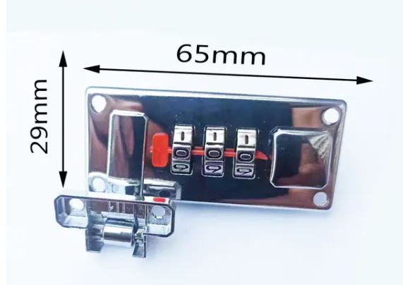 Luggage combination lock Square box alloy lock