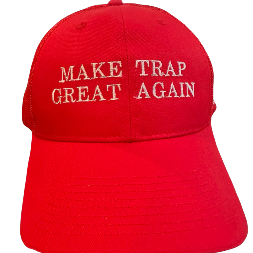 Trap Talk trucker cap.