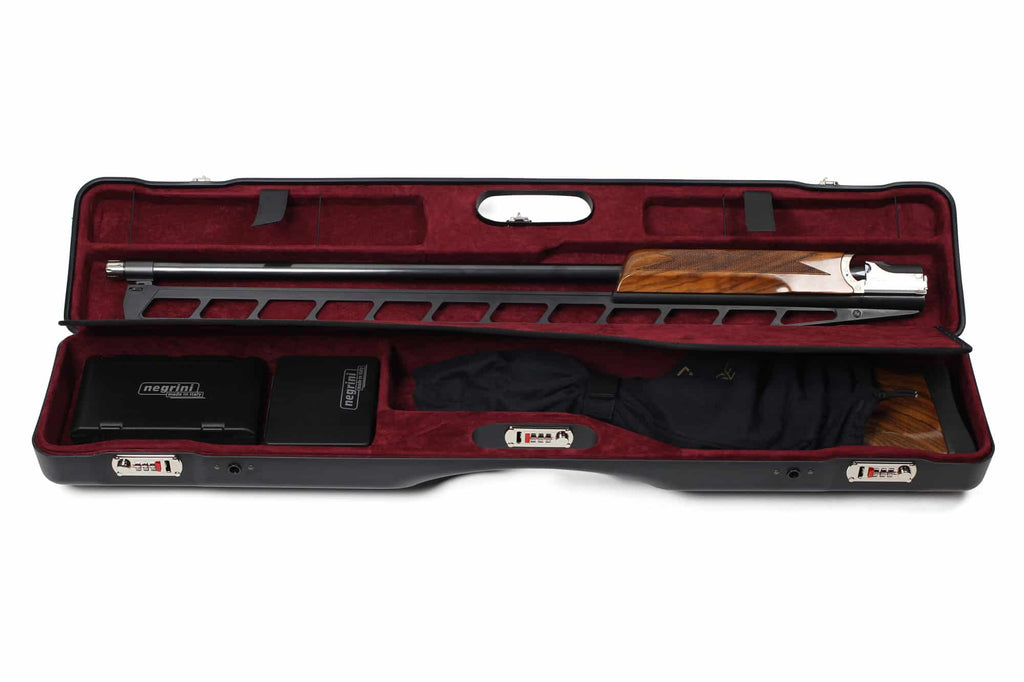 Negrini 16406LR/6012 OU High Rib Trap/Sporting Compact Shotgun Case for 34"+Ext Chokes –