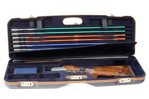 Negrini 1652LX-TUBE/5212 OU Skeet Two Barrel Shotgun Case + Tube Set –
