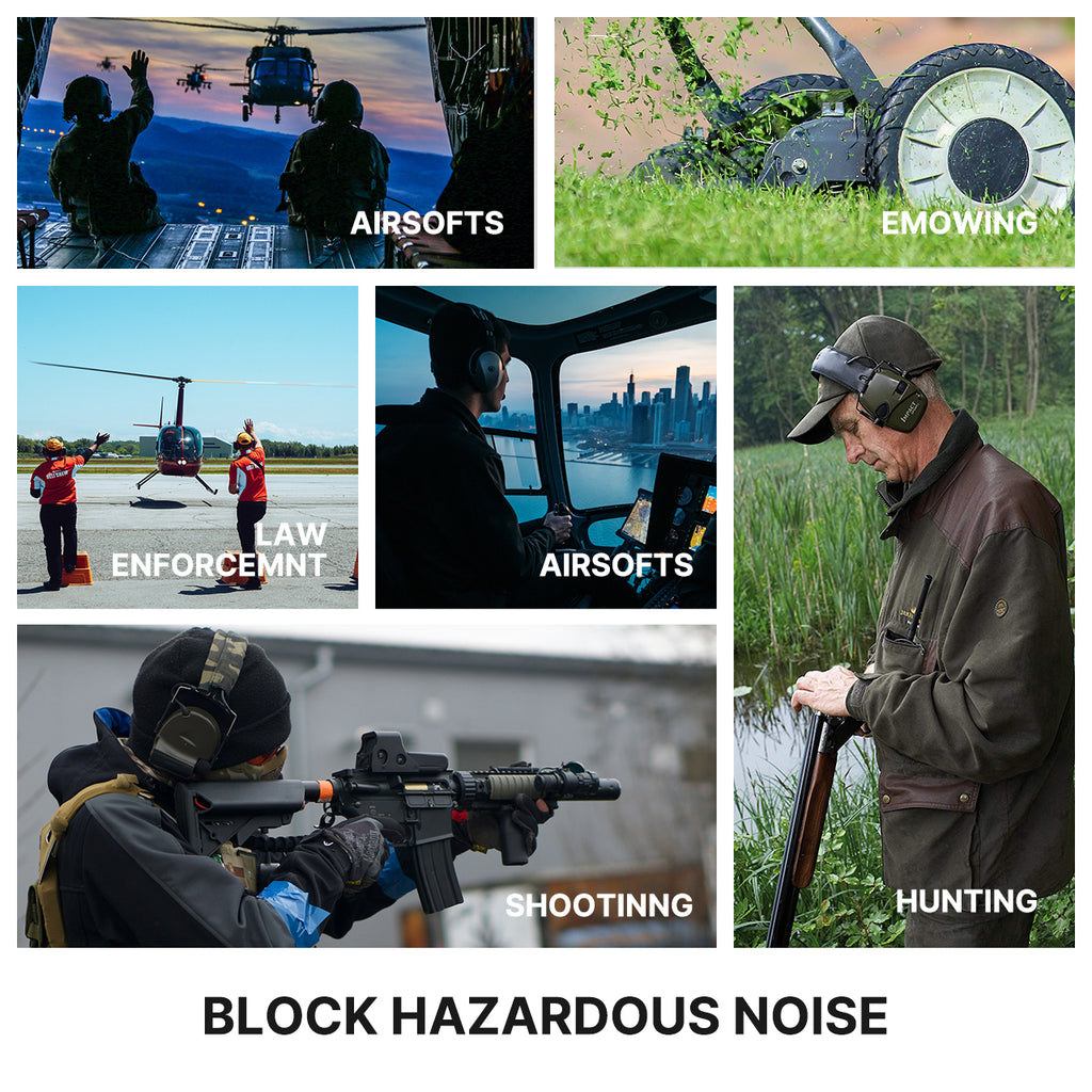 Anti-Noise Tactical Ear Protector Electronic Shooting Earmuff Hunting Noise Reducer Hearing Protection Headset