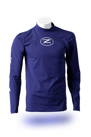 Zoli Long Sleeve Compression Top - Navy Blue